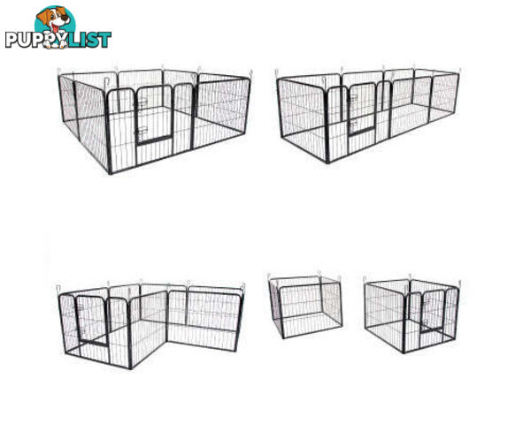 Paw Mate Pet Playpen Heavy Duty 8 Panel Foldable Dog Exercise Enclosure Fence Cage - V274-PET-PP32S