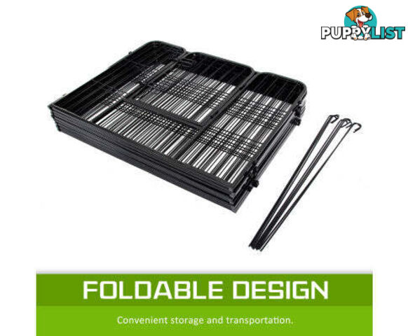 Paw Mate Pet Playpen Heavy Duty 8 Panel Foldable Dog Exercise Enclosure Fence Cage - V274-PET-PP32S