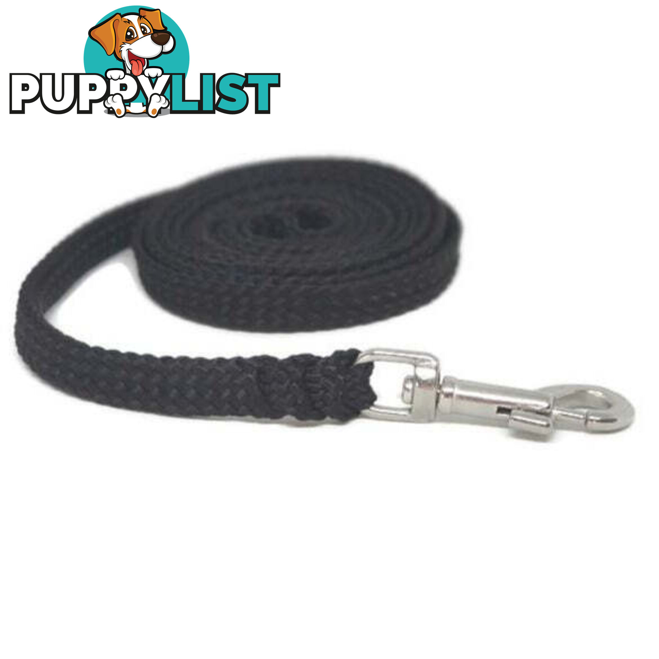 1.8m to 10m Long Dog Lead No Stitching Tough Yarnix 10mm Wide - YNXLD10-3-YEL-SS