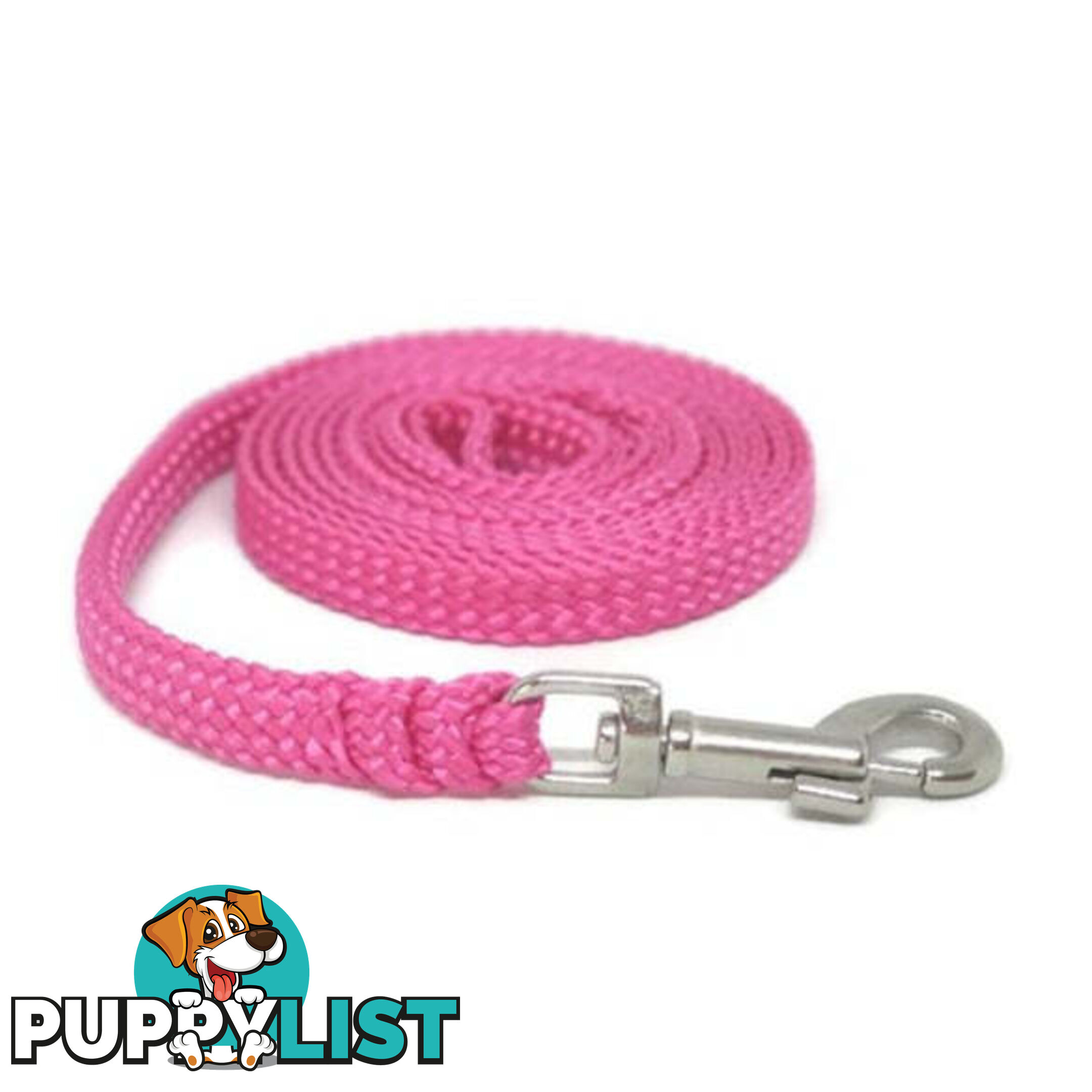 1.8m to 10m Long Dog Lead No Stitching Tough Yarnix 10mm Wide - YNXLD10-3-YEL-SS