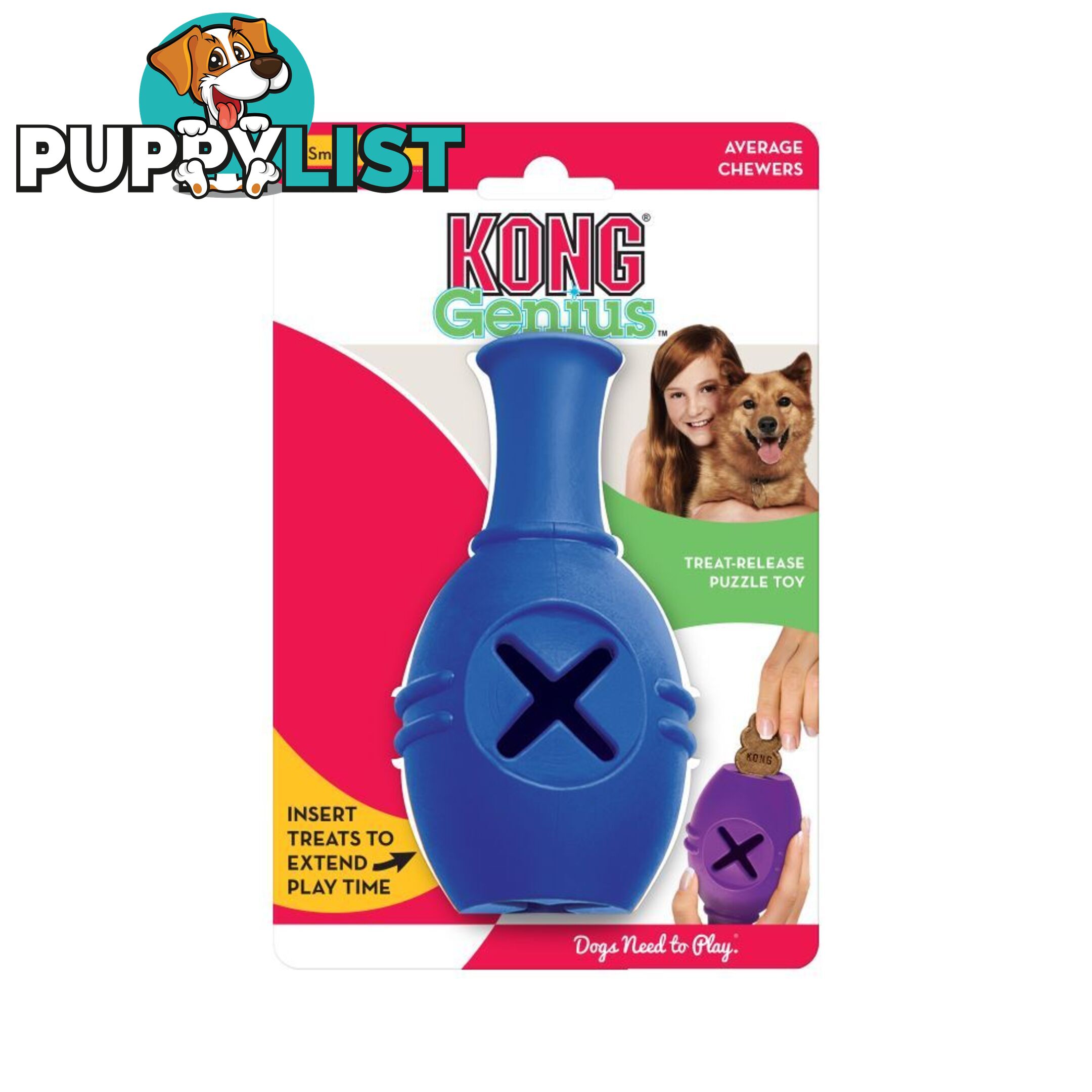 KONG Genius - Small - WPS-DAK5850-BLU