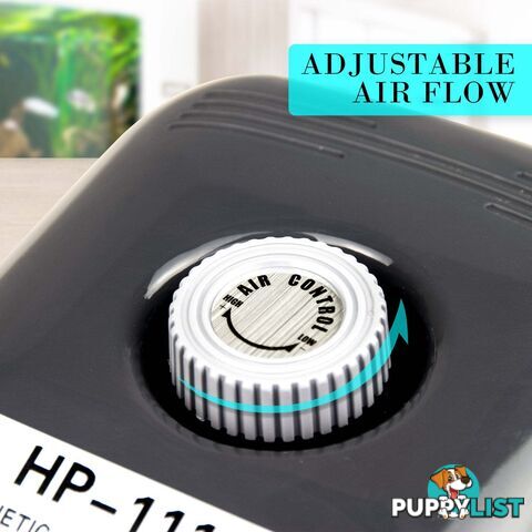Aquarium Air Pump Oxygen Hydroponic 4 Outlet 360L/H 13W - V274-AQ-AP13