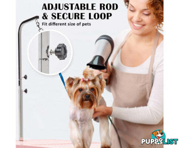Paw Mat Dog or Cat Pet Grooming Salon Table Foldable and Adjustable - V274-PET-PGT97-WH
