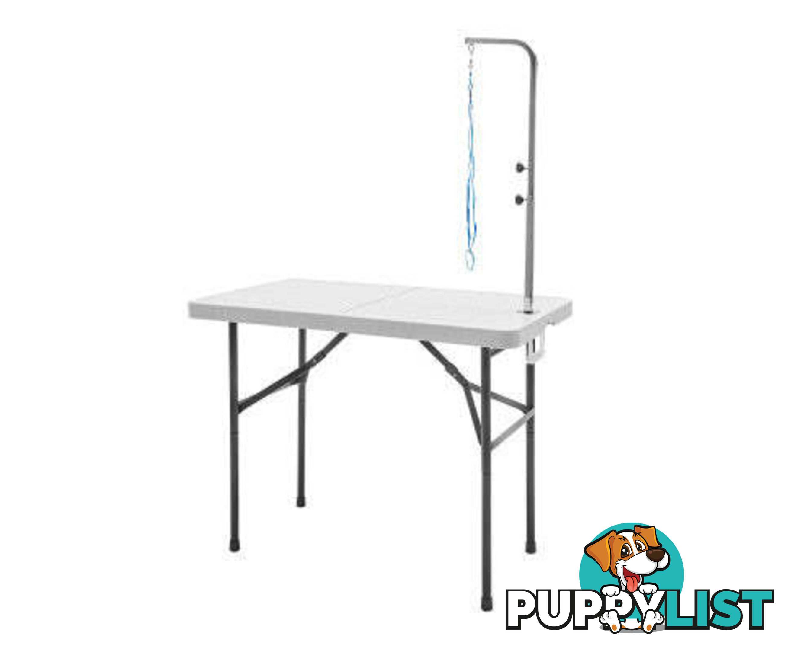 Paw Mat Dog or Cat Pet Grooming Salon Table Foldable and Adjustable - V274-PET-PGT97-WH