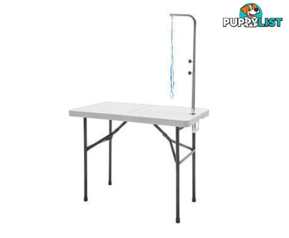 Paw Mat Dog or Cat Pet Grooming Salon Table Foldable and Adjustable - V274-PET-PGT97-WH