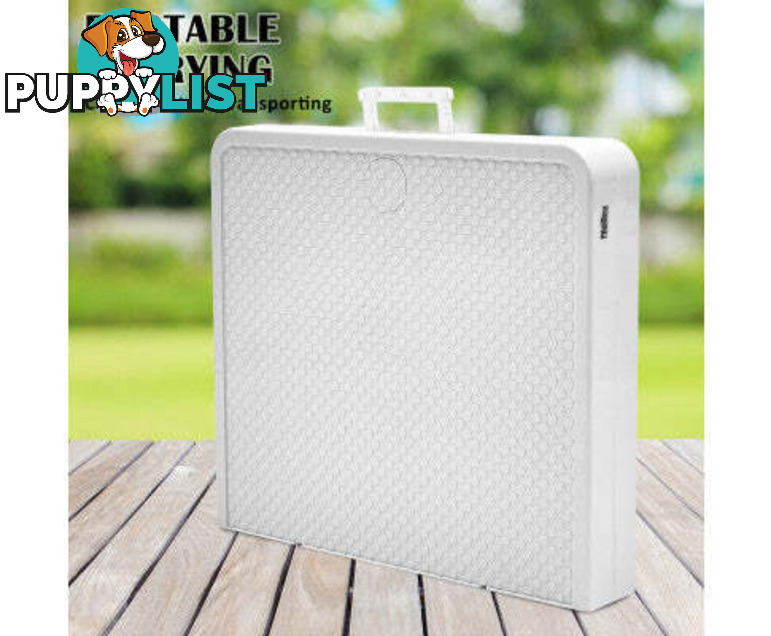 Paw Mat Dog or Cat Pet Grooming Salon Table Foldable and Adjustable - V274-PET-PGT97-WH