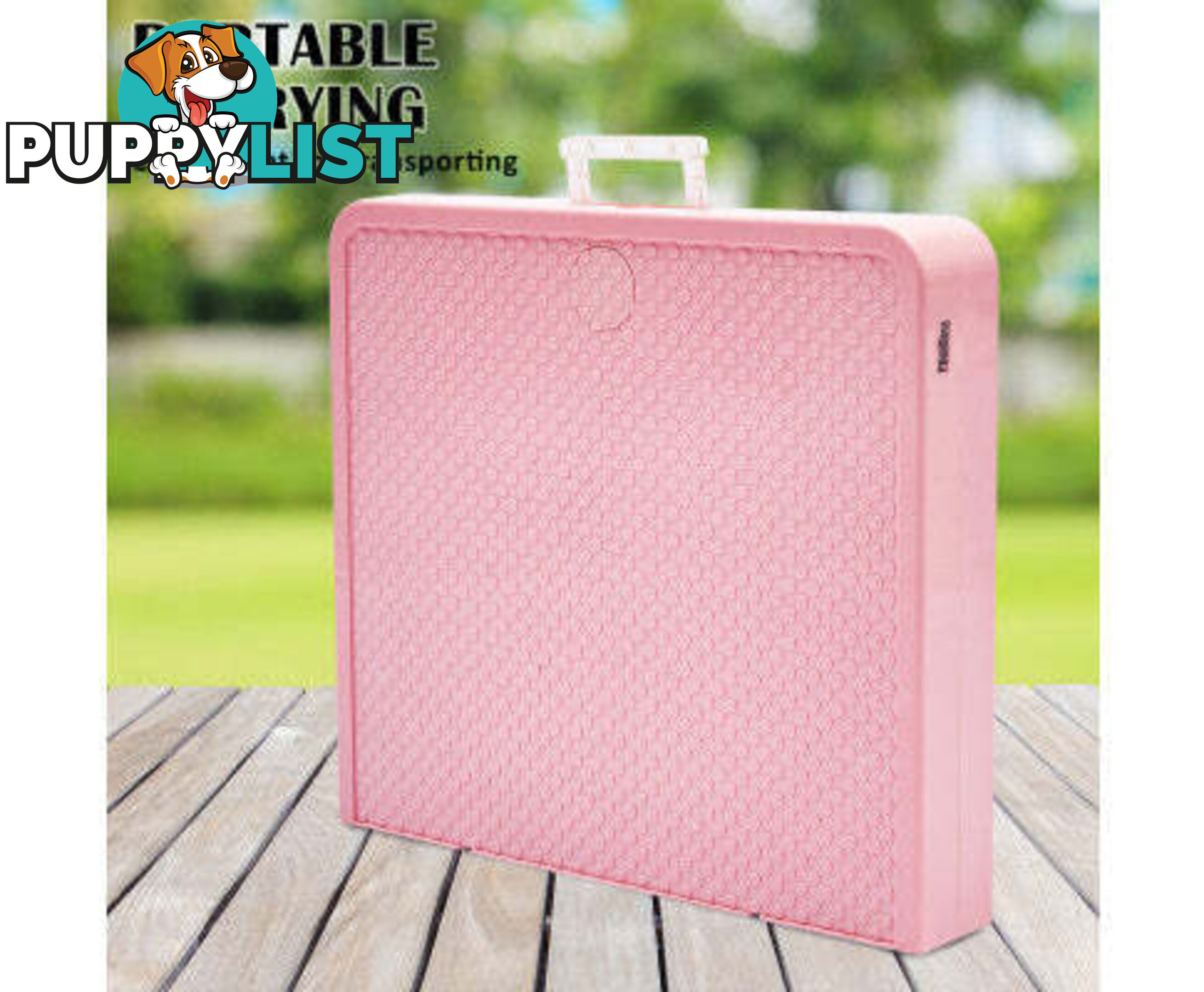 Paw Mat Dog or Cat Pet Grooming Salon Table Foldable and Adjustable - V274-PET-PGT97-WH