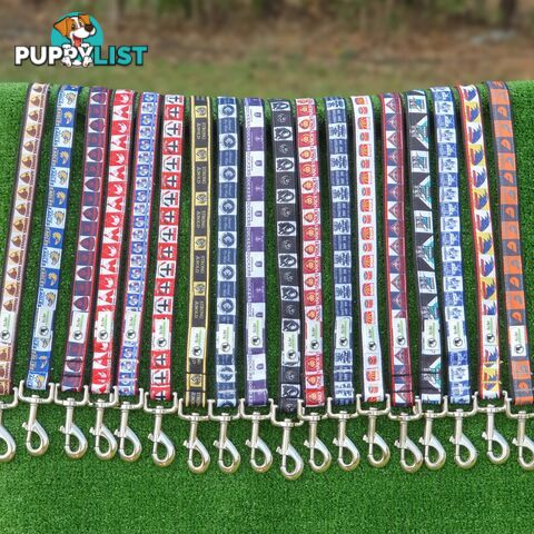 AFL Dog Leads, Footy - Aussie Rules - Moondidley Pets - MDPLDAFLNMKA