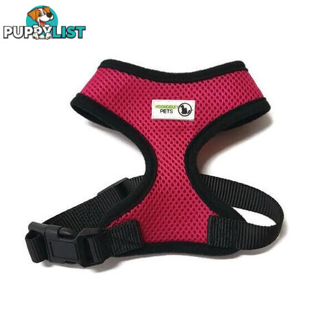 Pet Harness Soft Air Mesh Padded Adjustable  - Moondidley Pets - MDPHARMESLBLK