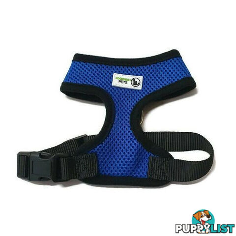 Pet Harness Soft Air Mesh Padded Adjustable  - Moondidley Pets - MDPHARMESLBLK
