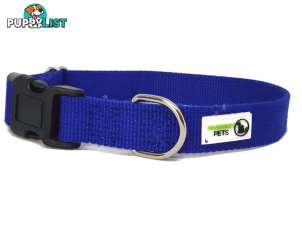 100% Pure Bamboo Fibre Dog Collar Plastic Buckle - Moondidley Pets - MDPCOLBAMBXSPNK