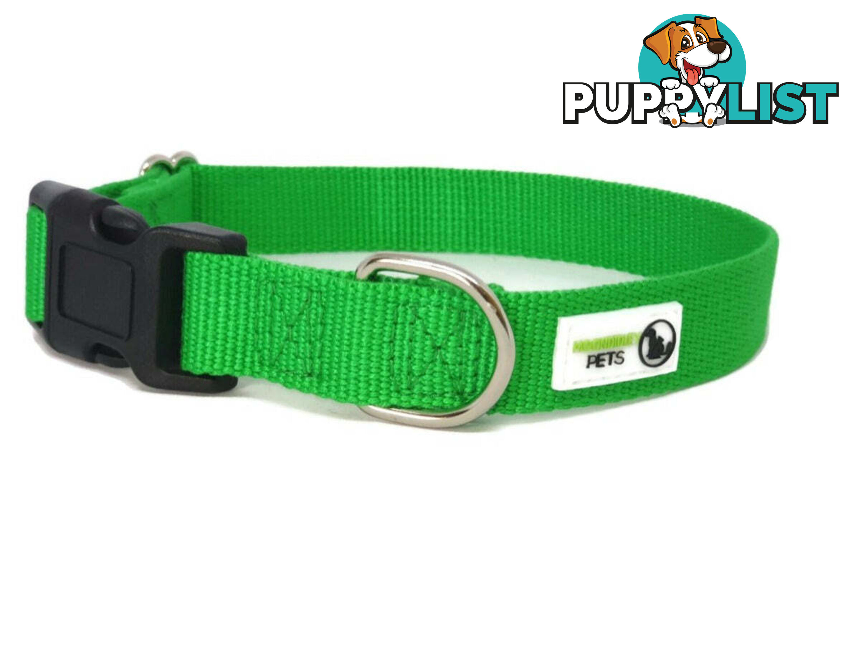 100% Pure Bamboo Fibre Dog Collar Plastic Buckle - Moondidley Pets - MDPCOLBAMBXSPNK