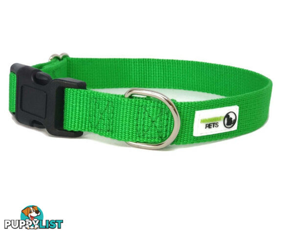 100% Pure Bamboo Fibre Dog Collar Plastic Buckle - Moondidley Pets - MDPCOLBAMBXSPNK