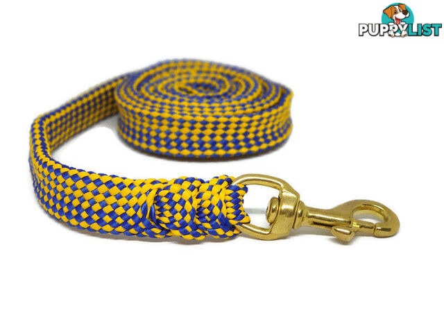 1.8m to 10m Long Dog Lead No Stitching Tough Yarnix 20mm Wide - YNXLD205BRBLKRED