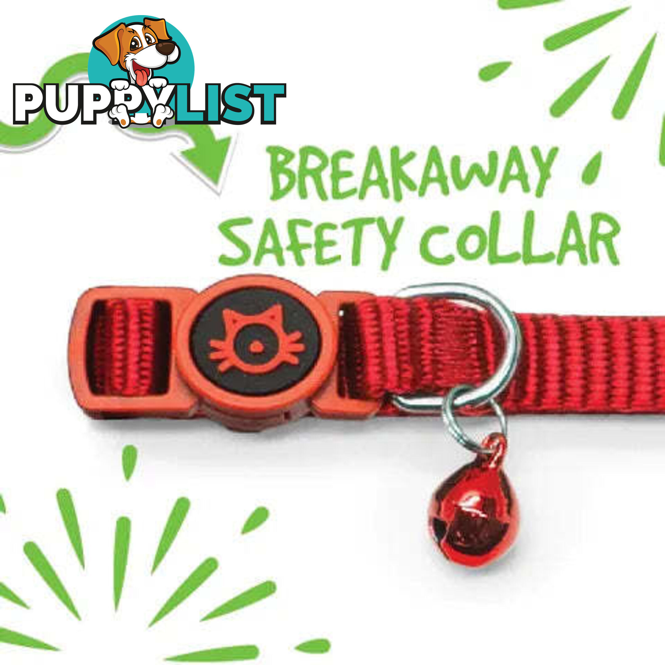NYLON CAT COLLAR - BAINBRIDGE - BB-7194-BLK