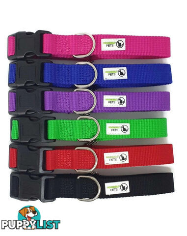 100% Pure Bamboo Fibre Dog Collar Plastic Buckle - Moondidley Pets - MDPCOLBAMBMGRN