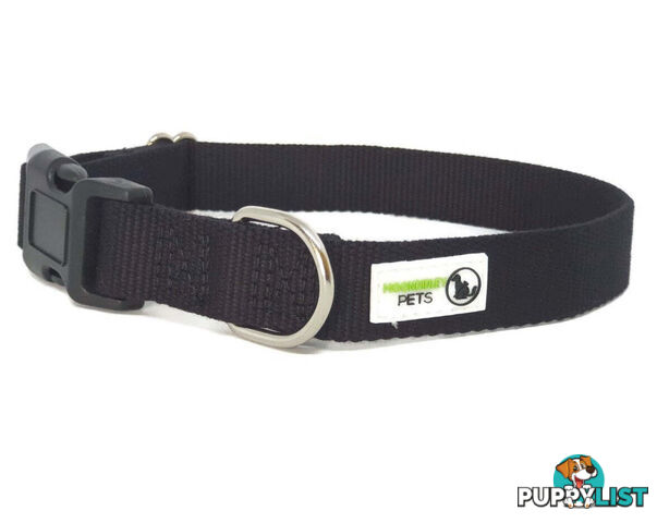 100% Pure Bamboo Fibre Dog Collar Plastic Buckle - Moondidley Pets - MDPCOLBAMBMGRN