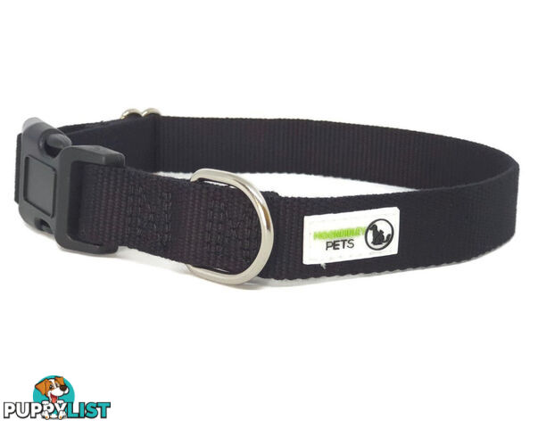 100% Pure Bamboo Fibre Dog Collar Plastic Buckle - Moondidley Pets - MDPCOLBAMBMGRN