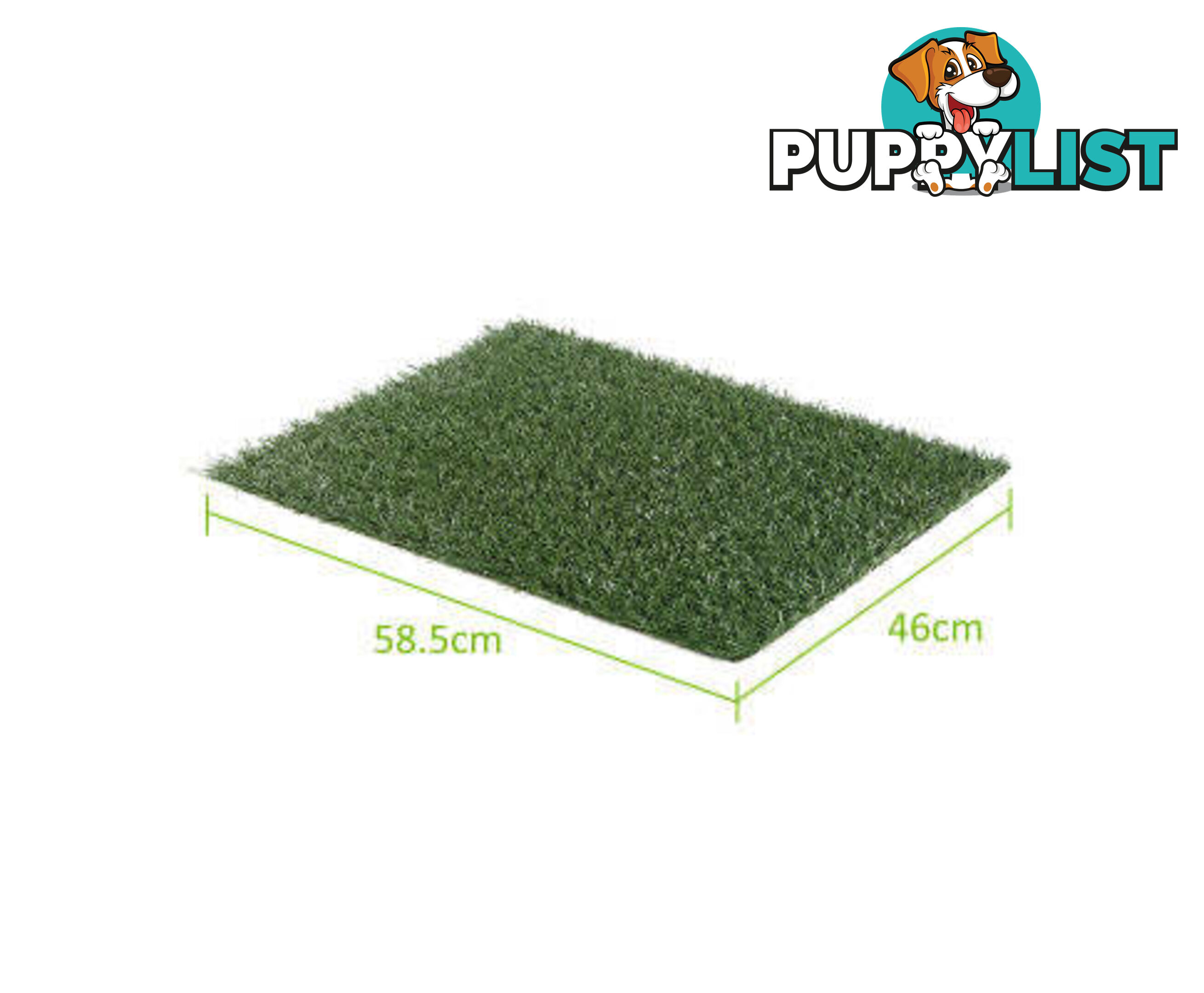 Paw Mate Grass Mat for Pet Dog Potty Tray Training Toilet 58.5cm x 46cm - V274-PET-MAT-208A-X2
