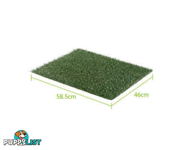 Paw Mate Grass Mat for Pet Dog Potty Tray Training Toilet 58.5cm x 46cm - V274-PET-MAT-208A-X2