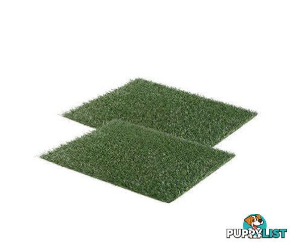 Paw Mate Grass Mat for Pet Dog Potty Tray Training Toilet 58.5cm x 46cm - V274-PET-MAT-208A-X2