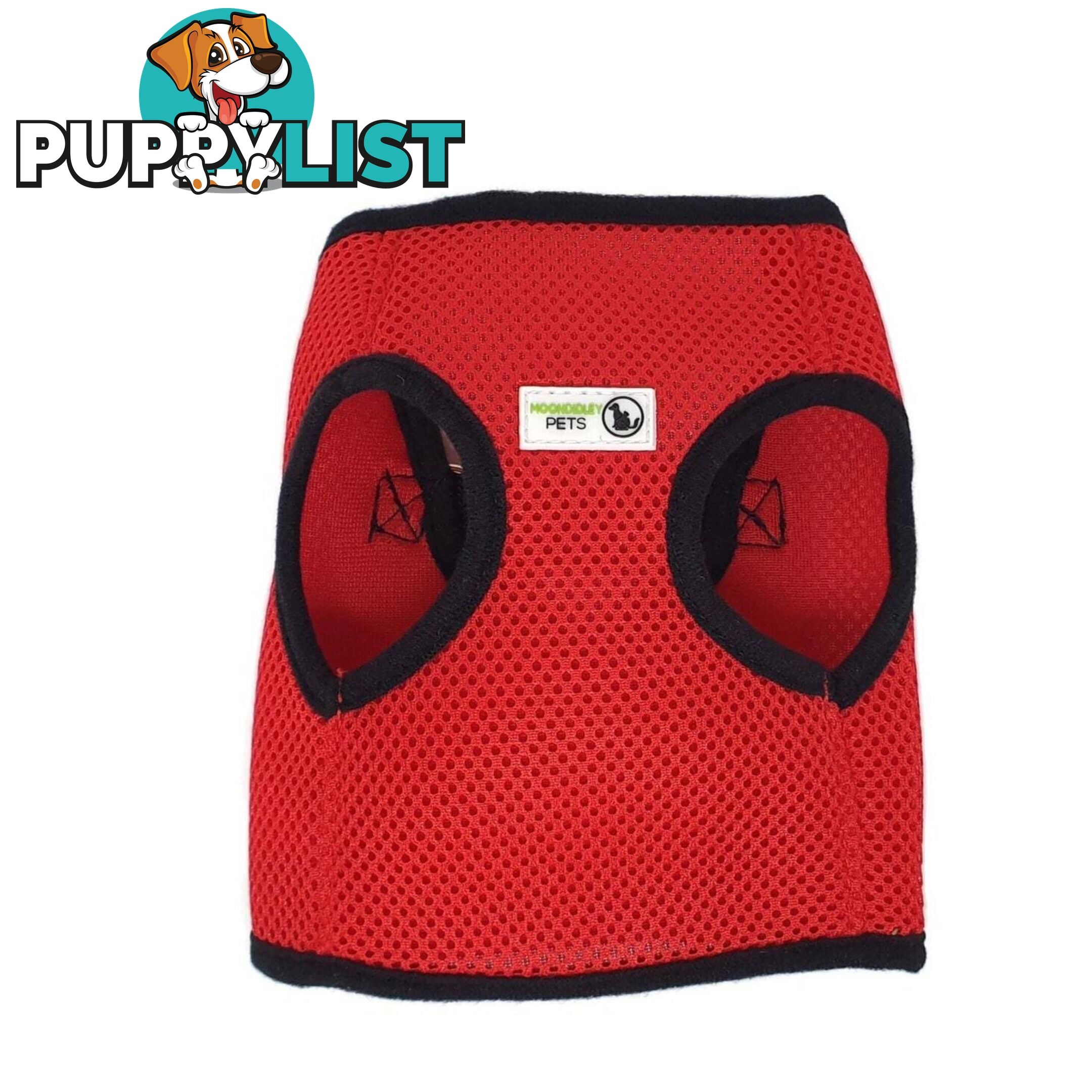 Vest Harness Pet Dog-Cat Step-in Velcro and Buckle Attachments - Moondidley Pets - MDPVESTXSPNK