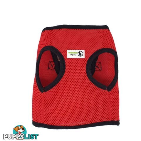 Vest Harness Pet Dog-Cat Step-in Velcro and Buckle Attachments - Moondidley Pets - MDPVESTXSPNK