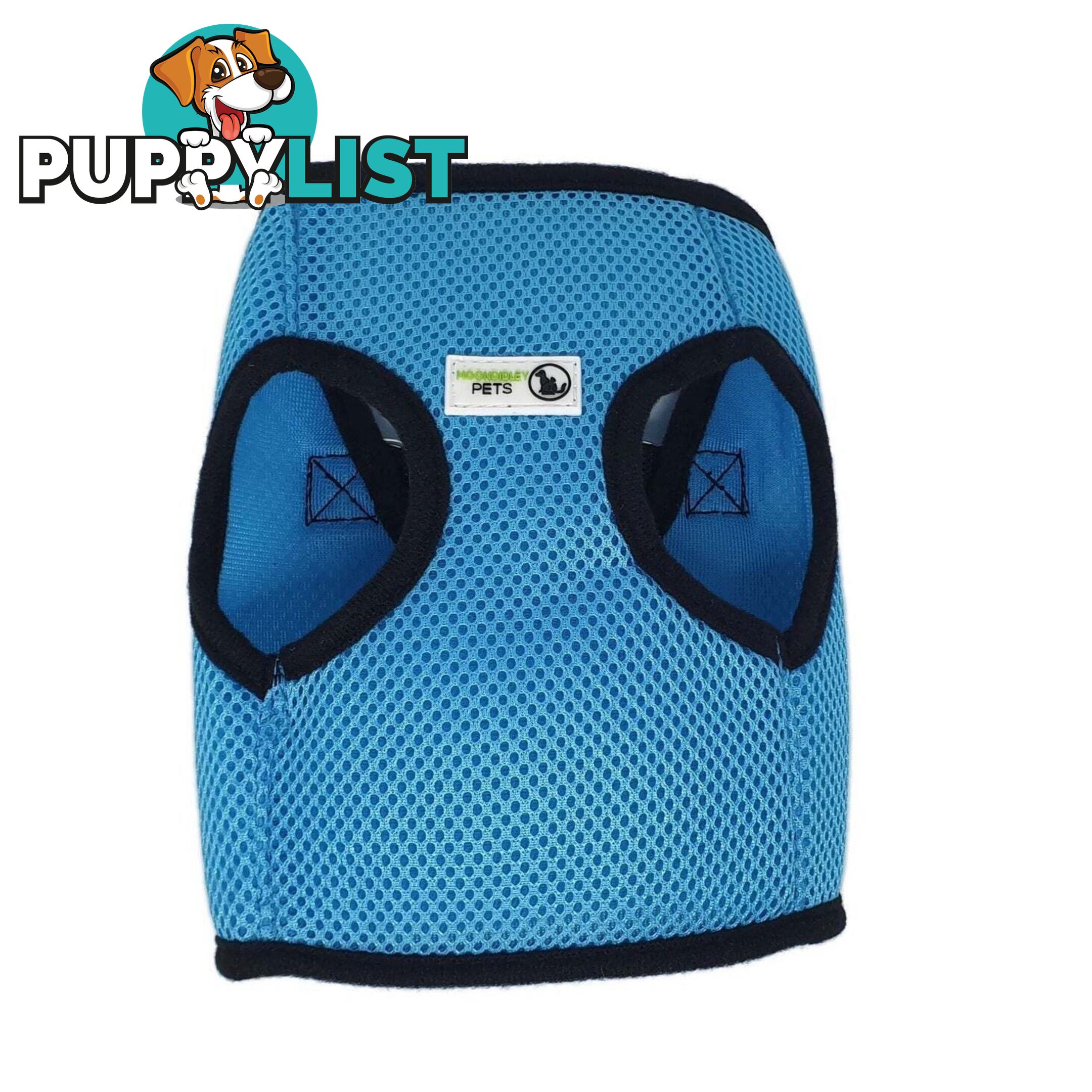 Vest Harness Pet Dog-Cat Step-in Velcro and Buckle Attachments - Moondidley Pets - MDPVESTXSPNK
