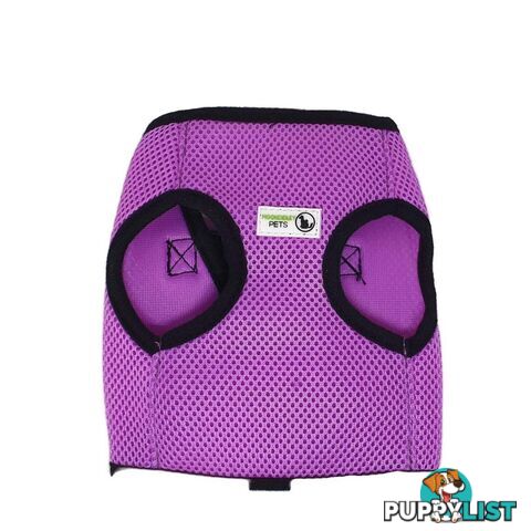Vest Harness Pet Dog-Cat Step-in Velcro and Buckle Attachments - Moondidley Pets - MDPVESTXSPNK