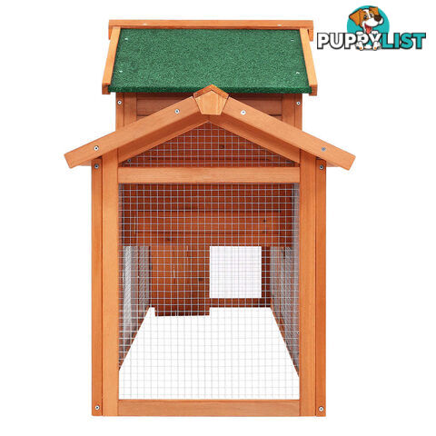 i.Pet Chicken Coop Rabbit Hutch 220cm x 44cm x 84cm Large Run Wooden Outdoor Bunny Cage House - PET-GT-RH1500D-220