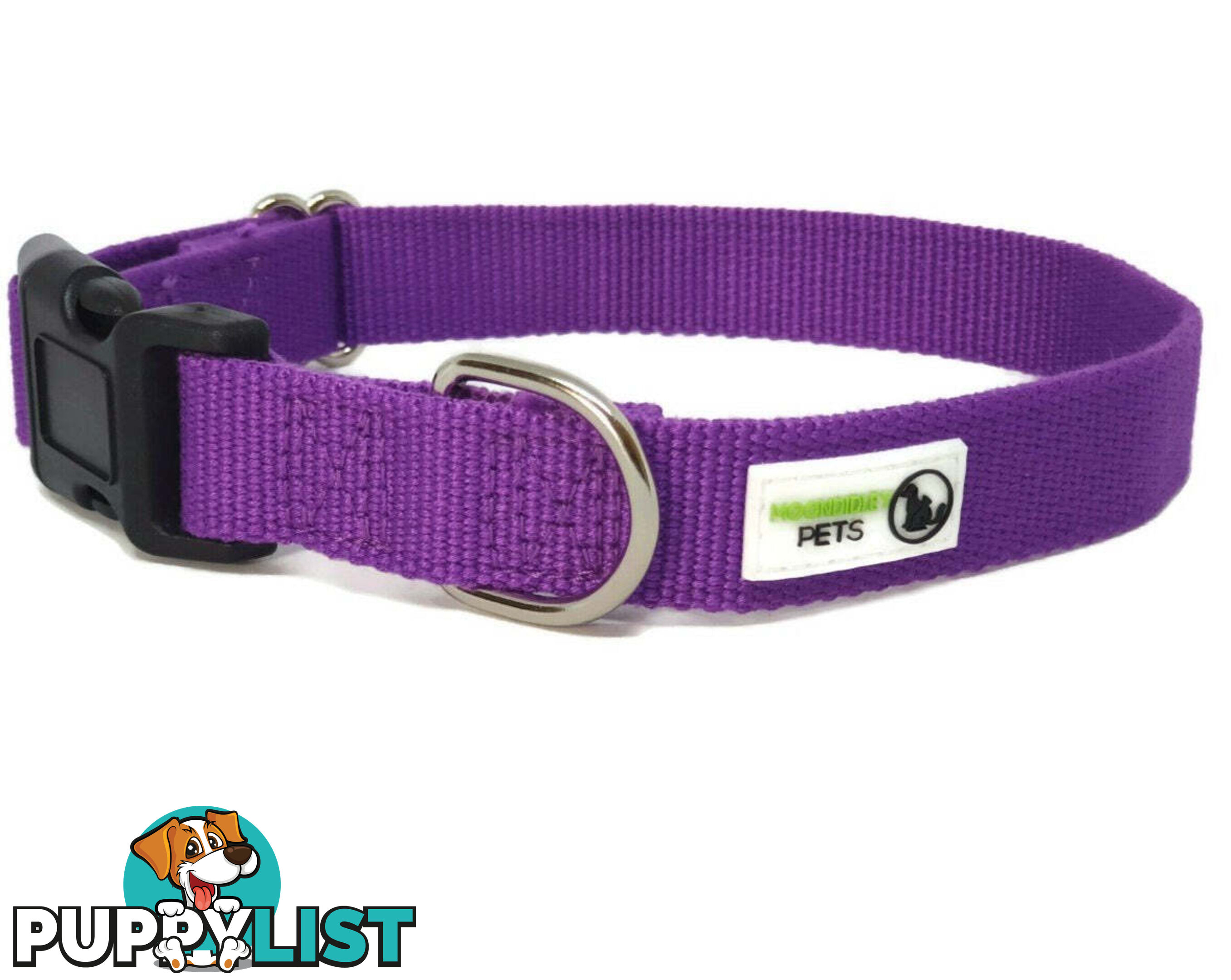 100% Pure Bamboo Fibre Dog Collar Plastic Buckle - Moondidley Pets - MDPCOLBAMLPNK