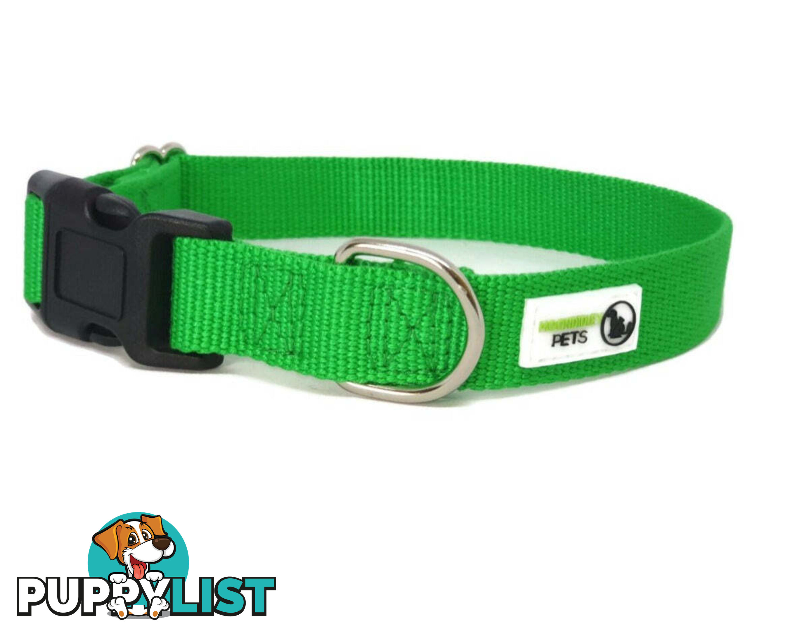 100% Pure Bamboo Fibre Dog Collar Plastic Buckle - Moondidley Pets - MDPCOLBAMLPNK