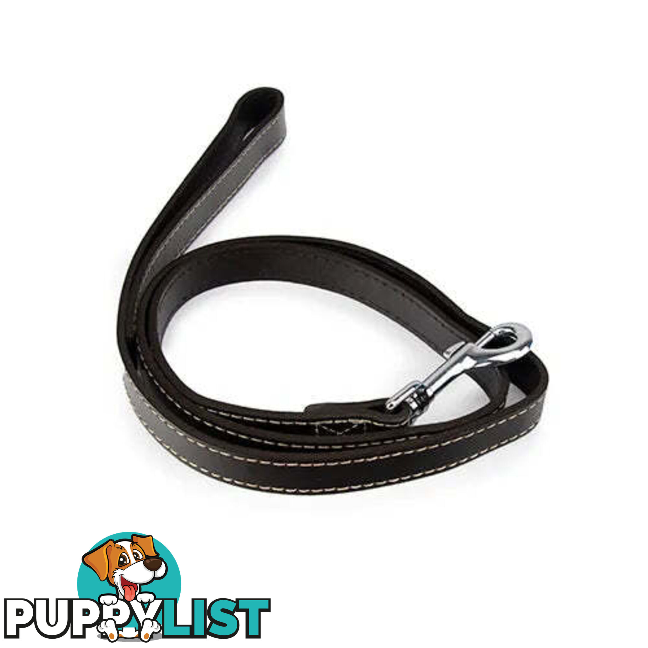 LEATHER LEAD - BAINBRIDGE - BB-A7103-BLK