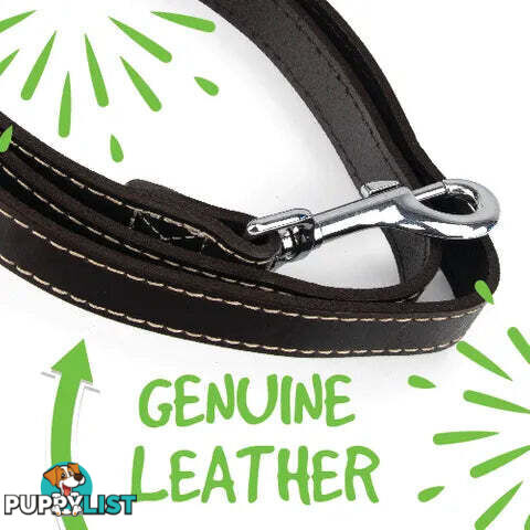 LEATHER LEAD - BAINBRIDGE - BB-A7103-BLK