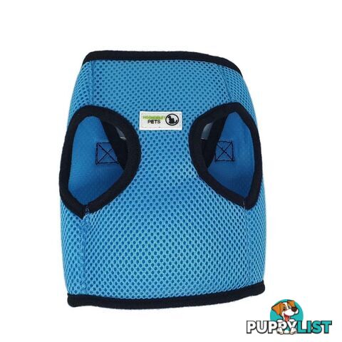 Vest Harness Pet Dog-Cat Step-in Velcro and Buckle Attachments - Moondidley Pets - MDPVESTLBLK