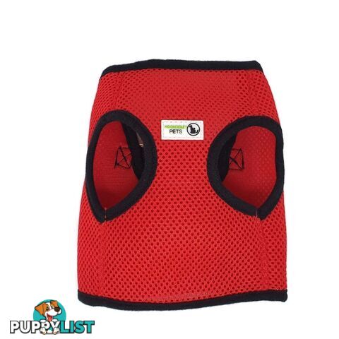 Vest Harness Pet Dog-Cat Step-in Velcro and Buckle Attachments - Moondidley Pets - MDPVESTLBLK