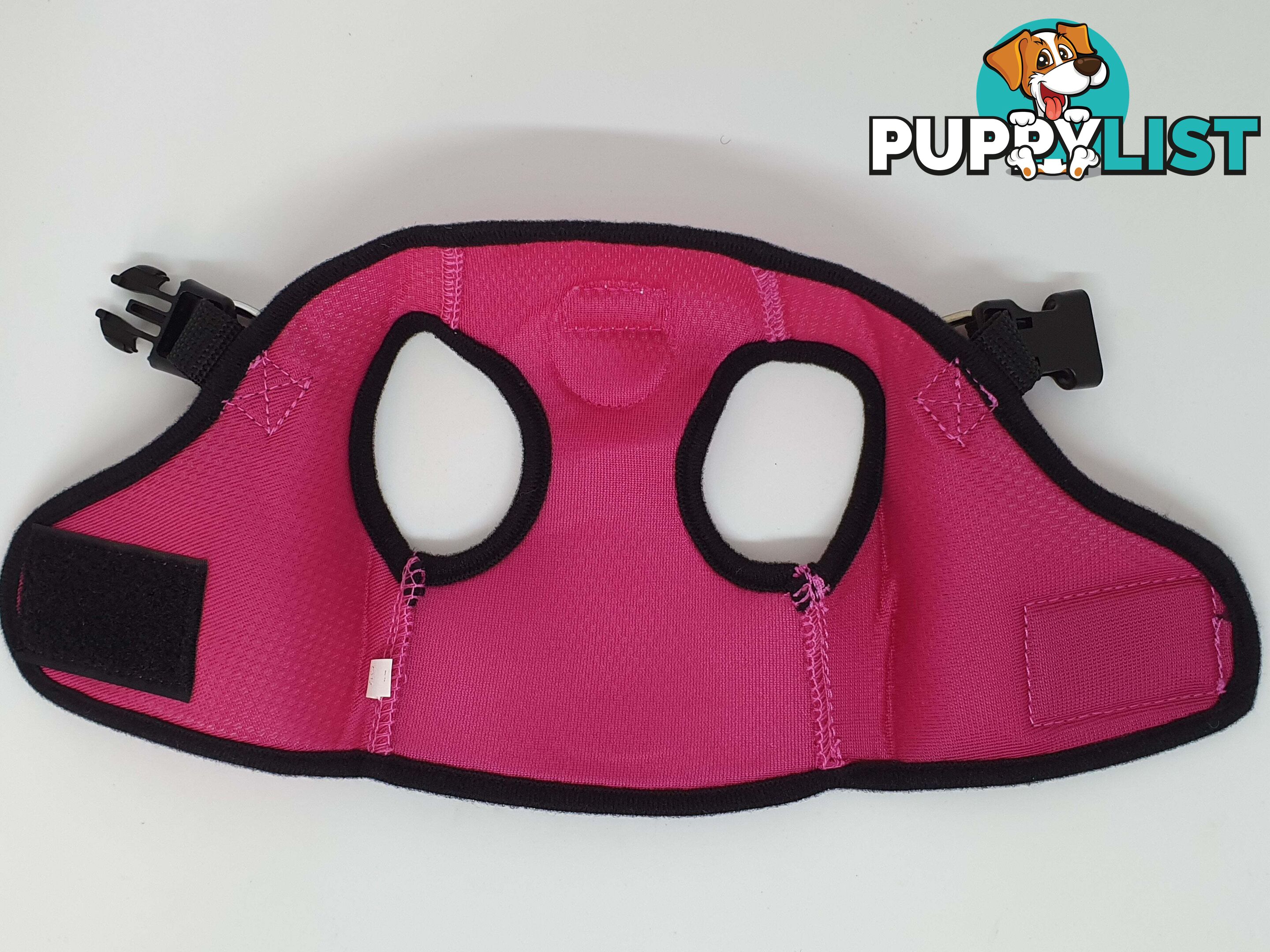 Vest Harness Pet Dog-Cat Step-in Velcro and Buckle Attachments - Moondidley Pets - MDPVESTLBLK