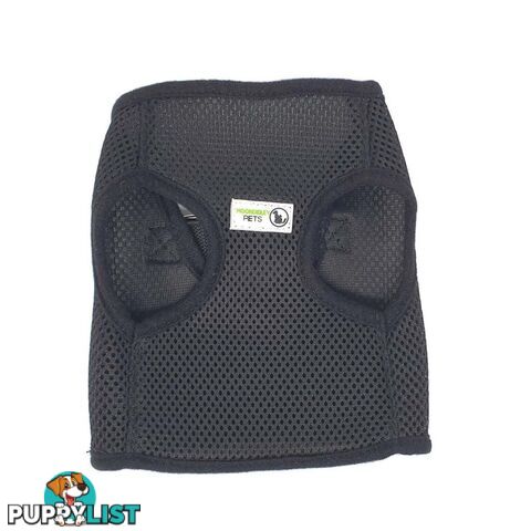 Vest Harness Pet Dog-Cat Step-in Velcro and Buckle Attachments - Moondidley Pets - MDPVESTLBLK