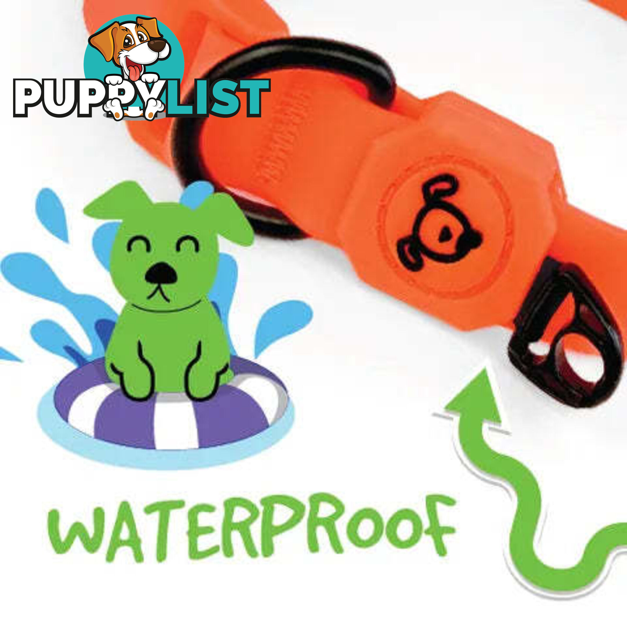 WATERPROOF DOG COLLARS - BAINBRIDGE - BB-A7275-PNK