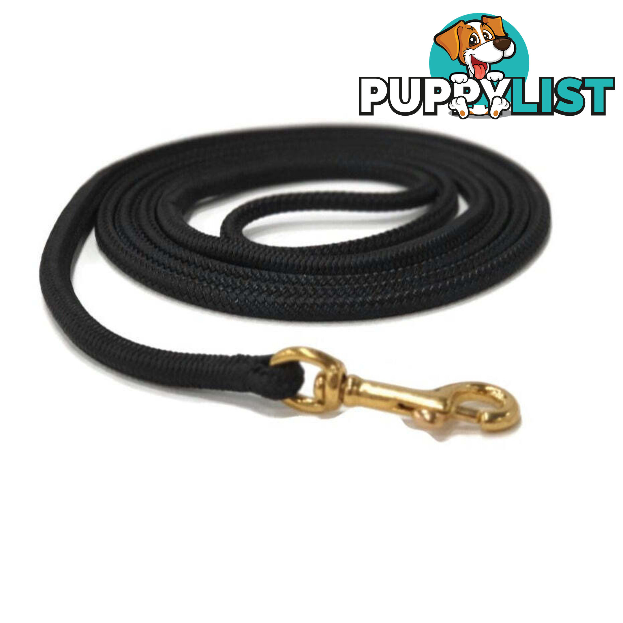 1.8m Long Lead 6mm Rope No Stitching - Yarnix - YNXLD6MM-BLK-BLU