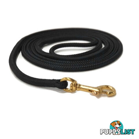 1.8m Long Lead 6mm Rope No Stitching - Yarnix - YNXLD6MM-BLK-BLU