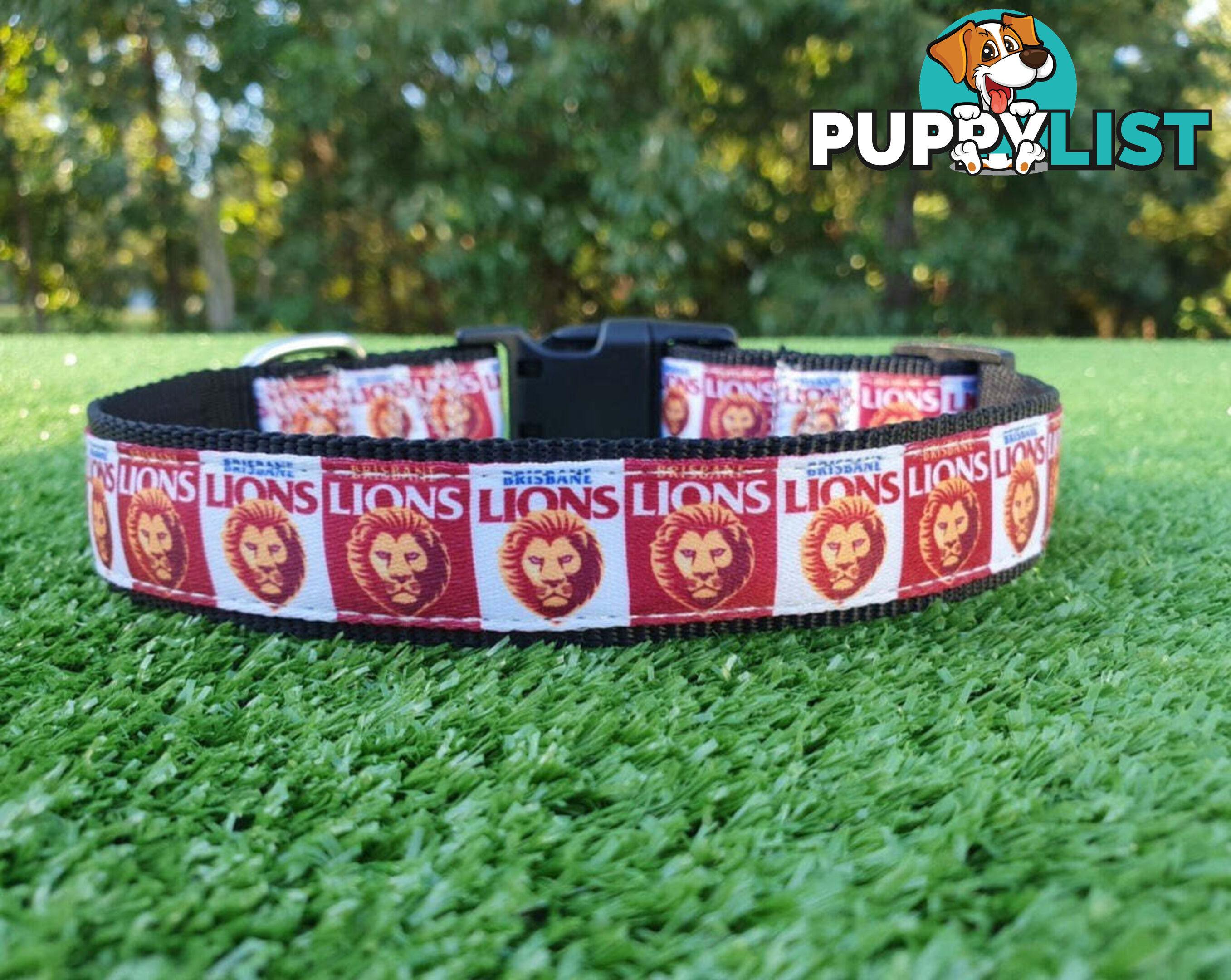 AFL Dog Collars, Footy - Aussie Rules - Moondidley Pets - MDPCOLAFLSCM