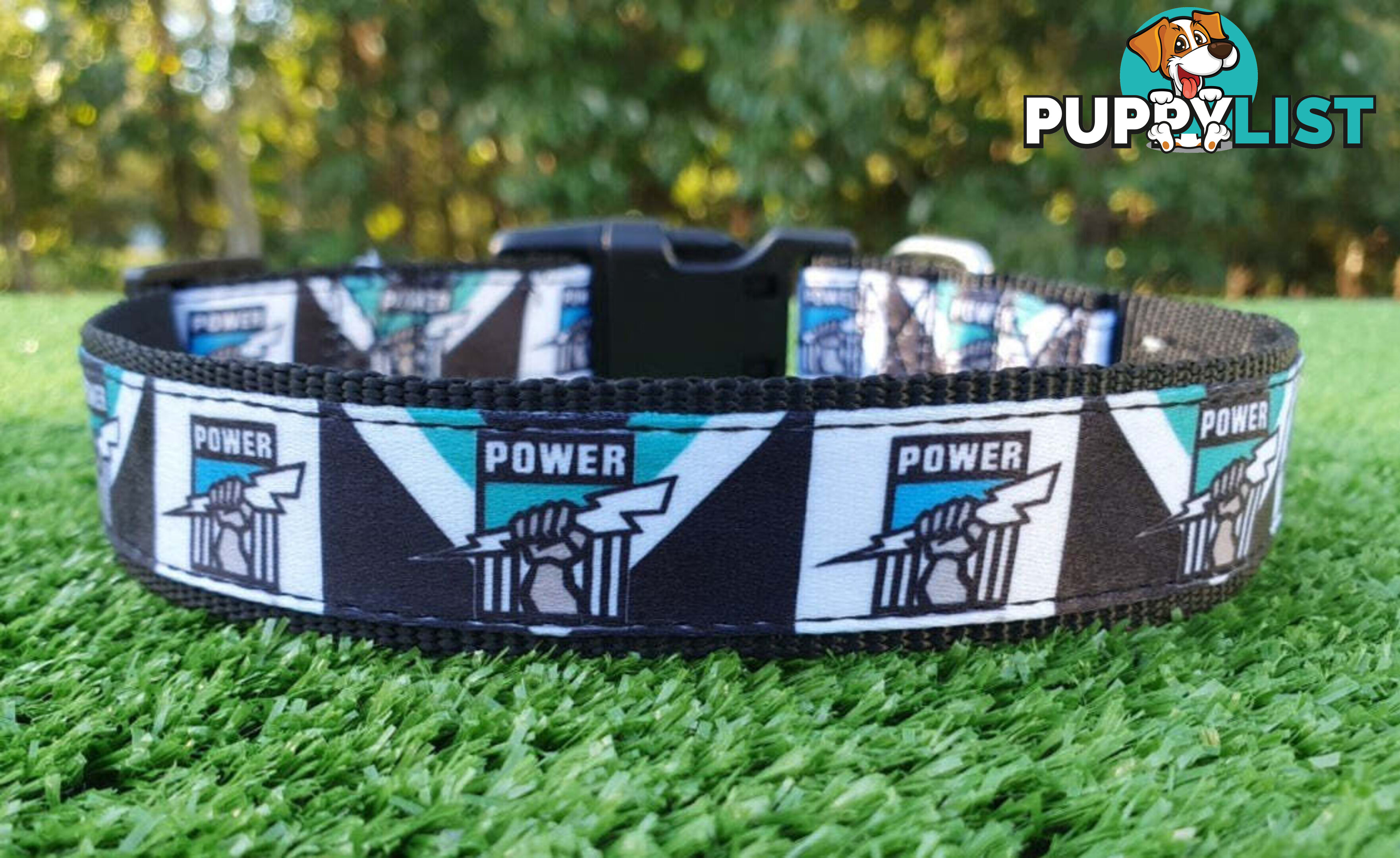 AFL Dog Collars, Footy - Aussie Rules - Moondidley Pets - MDPCOLAFLSCM