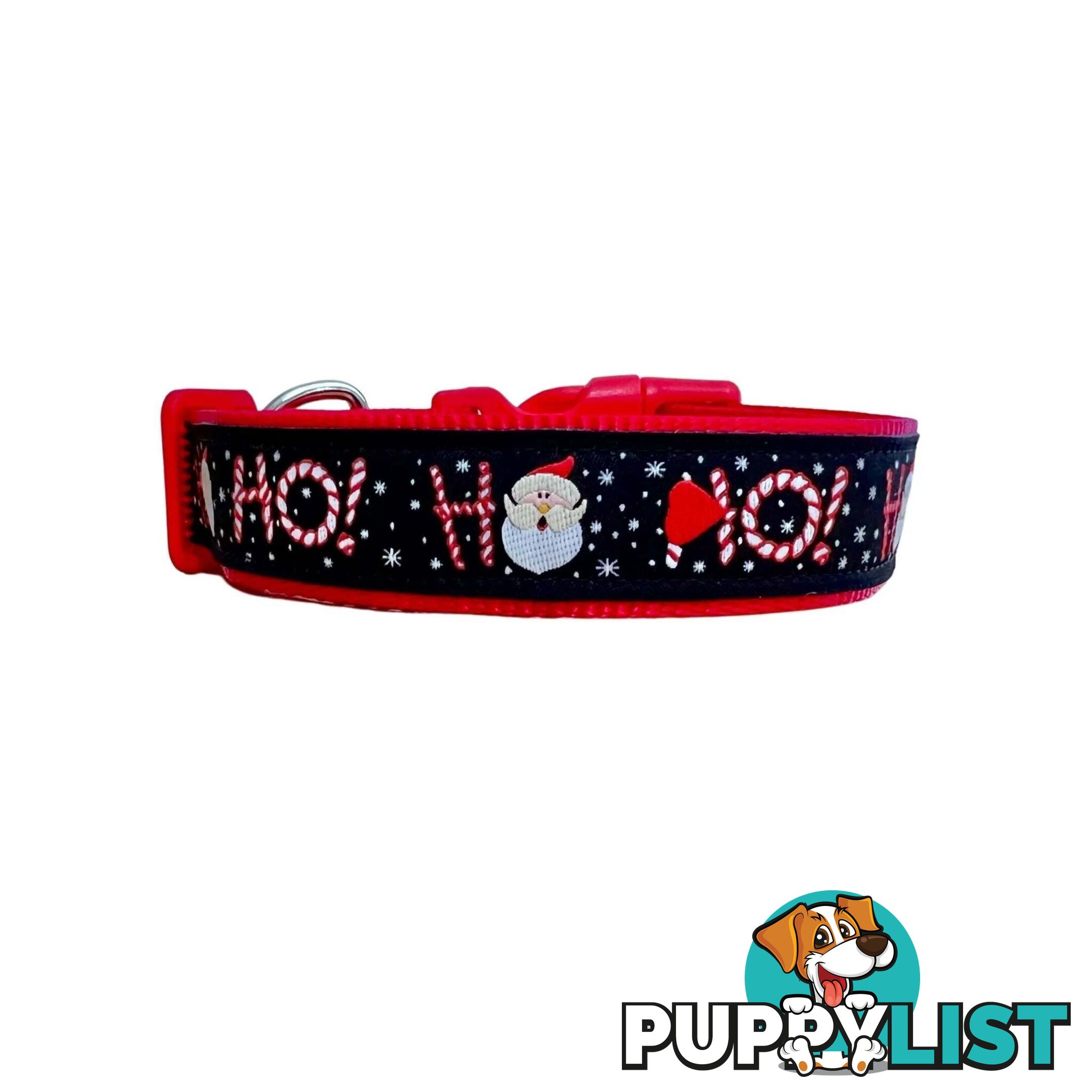 Christmas Dog Collar / Reindeer / Santa / XS - L - Hand Made by The Bark Side - TBSCHRMEDREI
