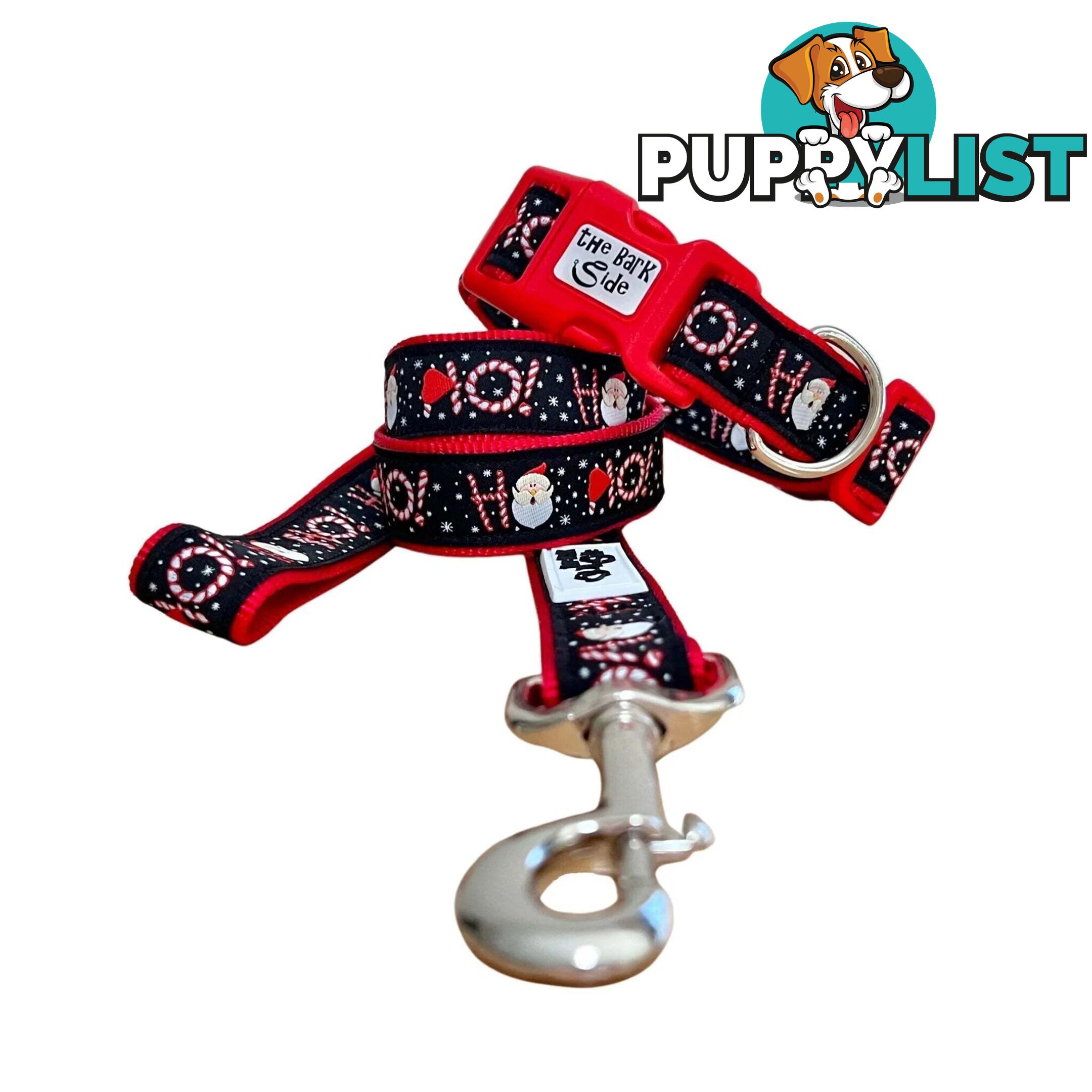 Christmas Dog Collar / Reindeer / Santa / XS - L - Hand Made by The Bark Side - TBSCHRMEDREI
