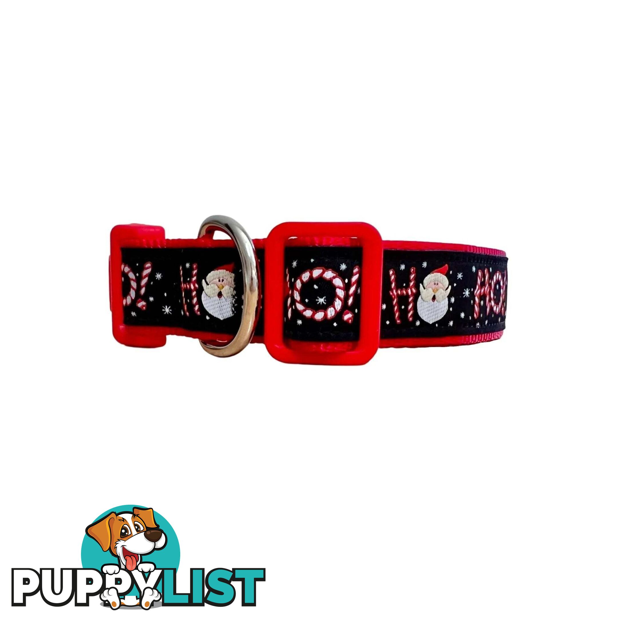 Christmas Dog Collar / Reindeer / Santa / XS - L - Hand Made by The Bark Side - TBSCHRMEDREI