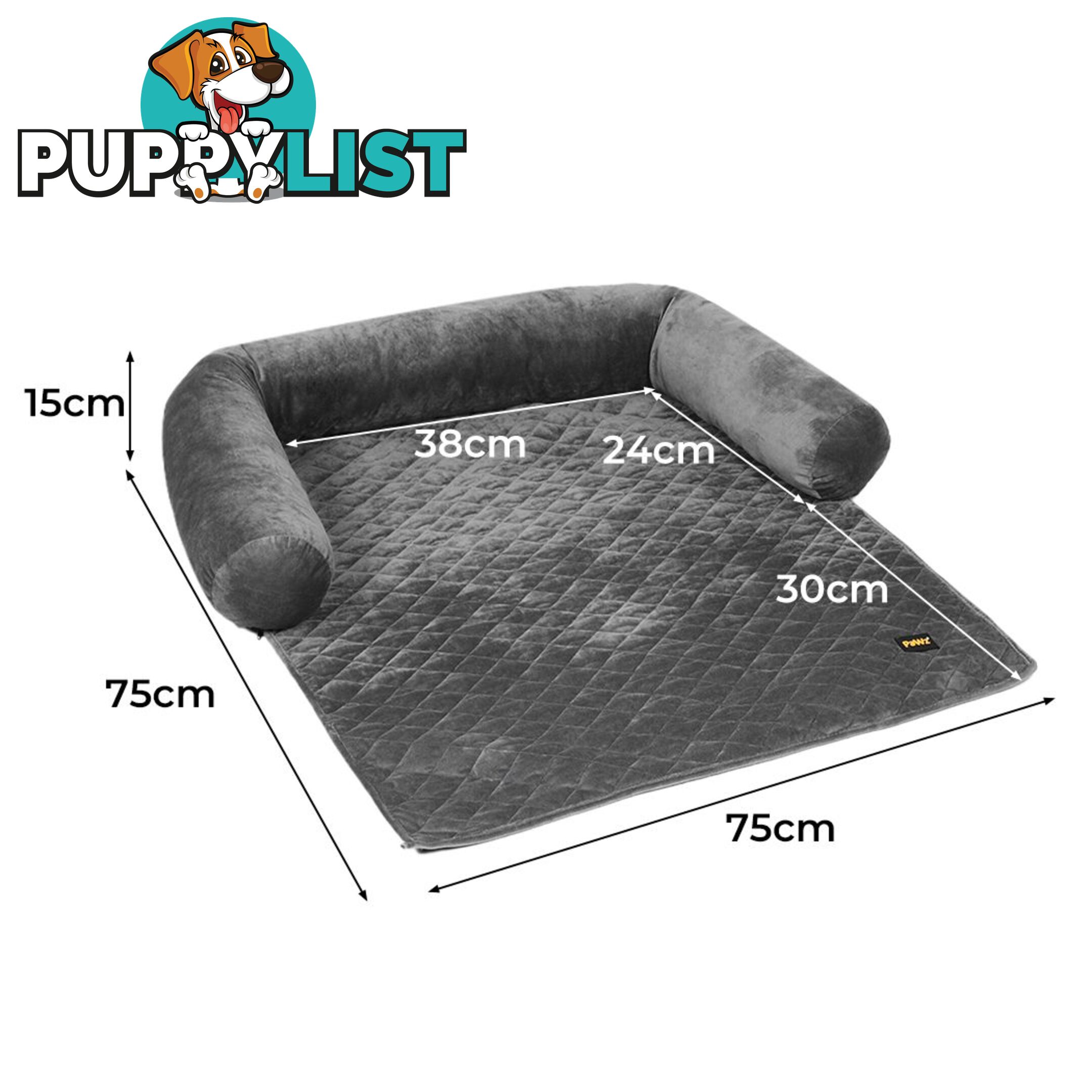 Pet Protector Sofa Cover Dog Cat Waterproof Couch Cushion Slipcovers PaWz - WB-PT1123-M-GY