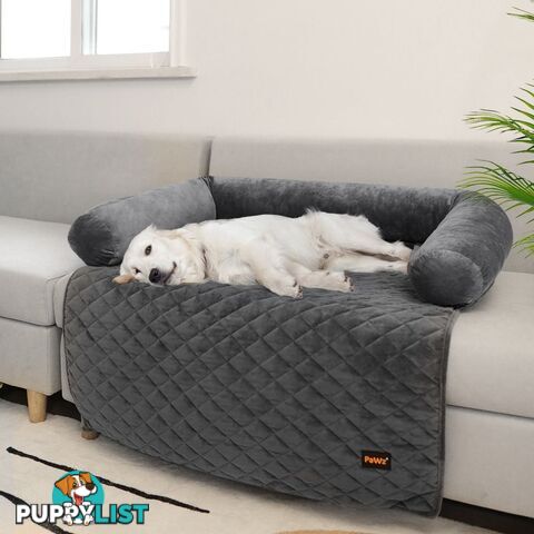 Pet Protector Sofa Cover Dog Cat Waterproof Couch Cushion Slipcovers PaWz - WB-PT1123-M-GY