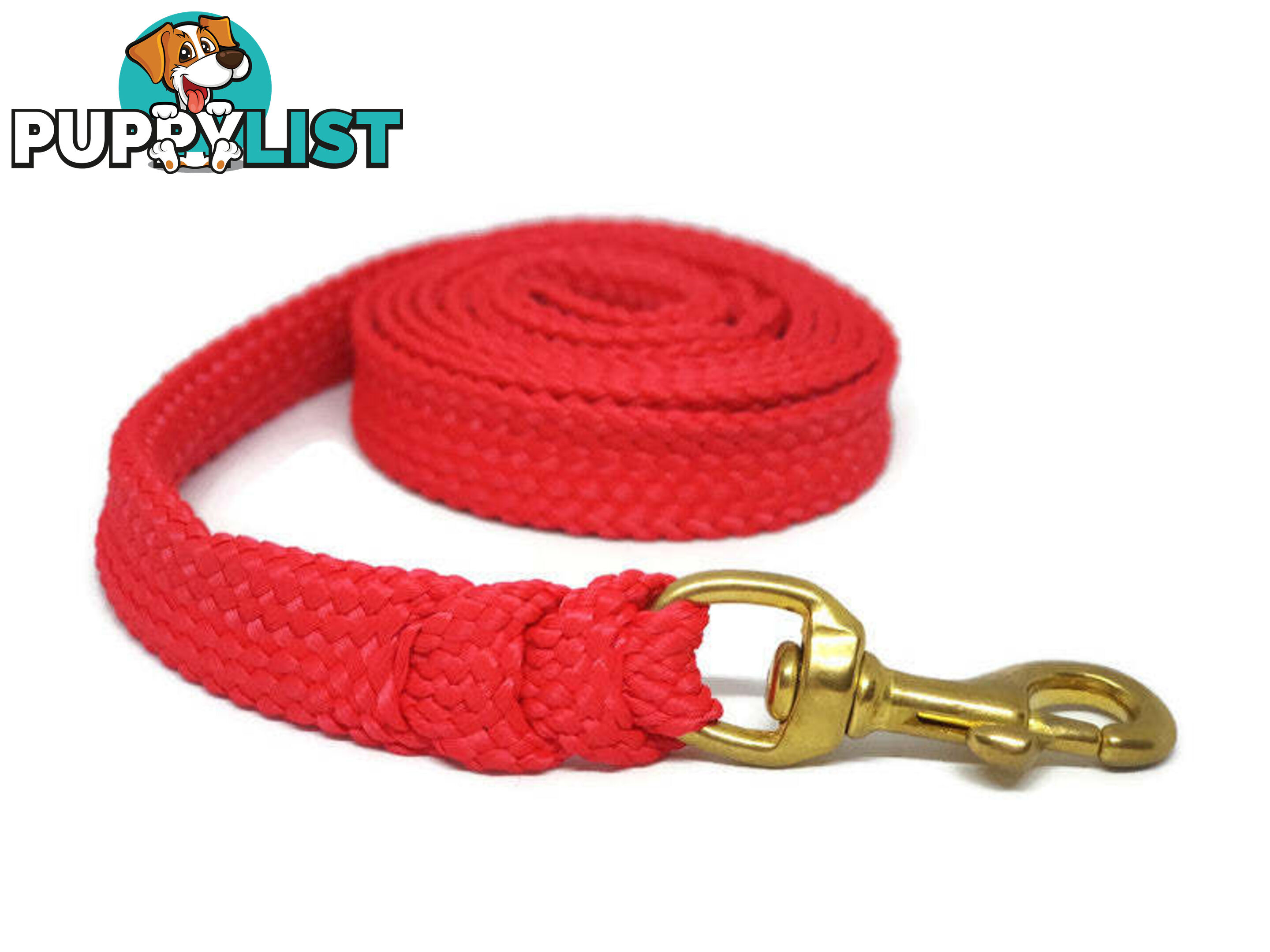 1.8m to 10m Long Dog Lead No Stitching Tough Yarnix 20mm Wide - YNXLD201.8SSGRN