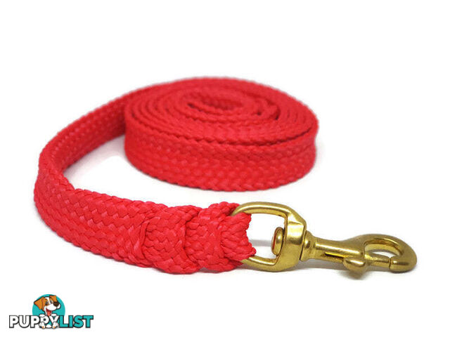 1.8m to 10m Long Dog Lead No Stitching Tough Yarnix 20mm Wide - YNXLD201.8SSGRN